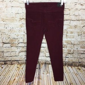 🌞AMERICAN EAGLE Jegging Maroon Jeans